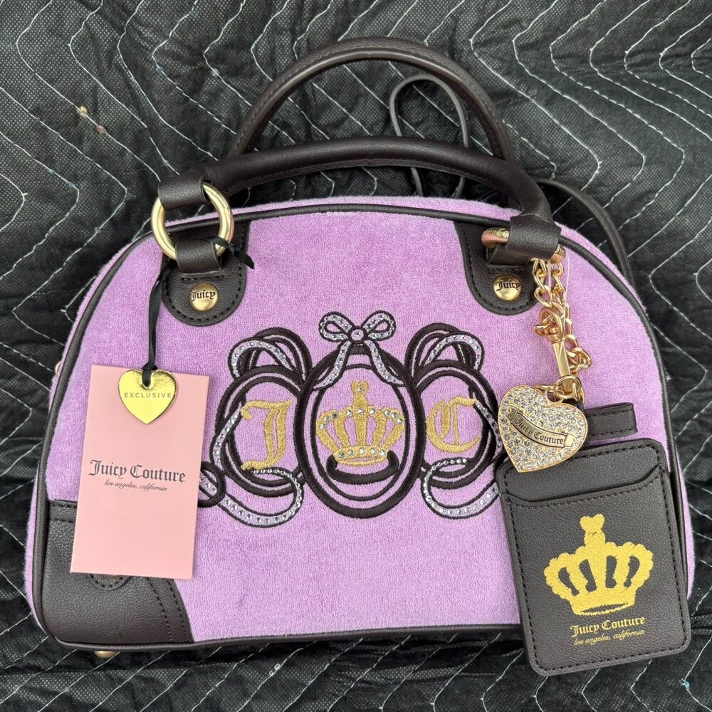 Juicy Couture Lovers Club Bowler / Color (Violet Tulle/Choco)